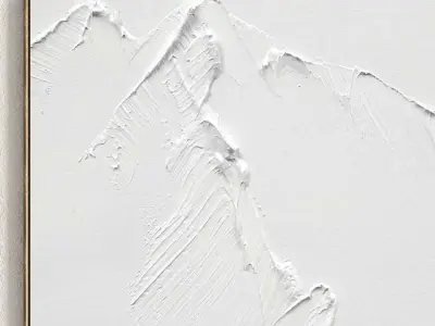 Plaster Two Photo Frame 118 Low-poly 3D model