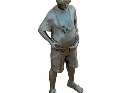 Photographer Sculpture 3D model