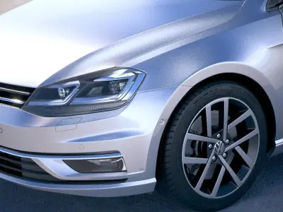 Volkswagen Golf Variant 2017 3D model