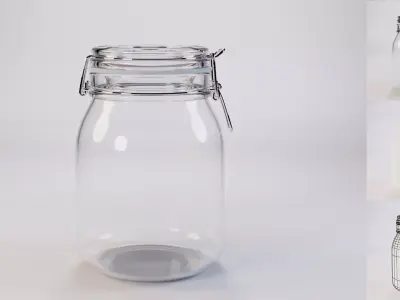 IKEA Korken Jar 34 oz Low-poly 3D model