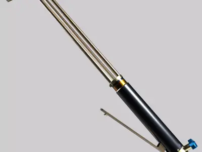 Gas Cutting Torch Low-poly 3D model