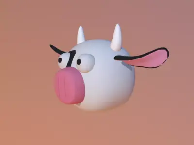 Cowhead 3D print model