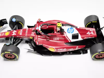 Ferrari SF25 F1 2025 Low-poly 3D model