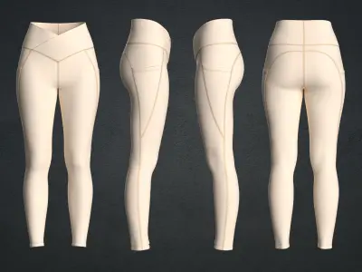 Leggings set 3D model