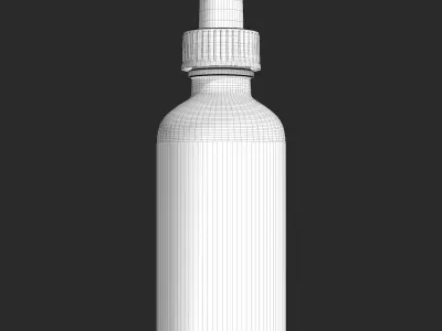 Red Glass Eye Dropper 3D model