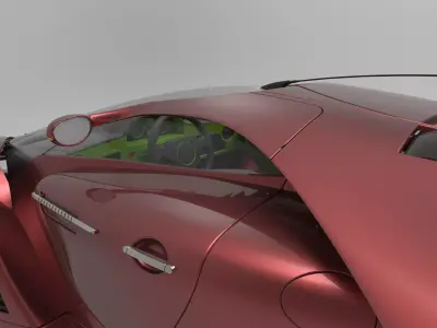 Super sports car model 3D model
