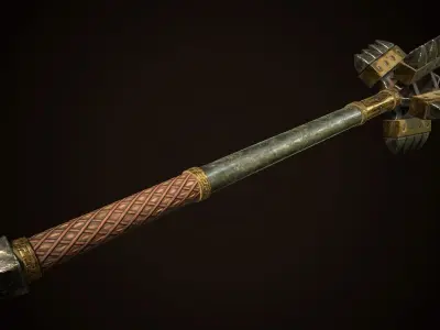 Mace 03 Low-poly 3D model