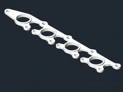 exhaust pipe 3D print model