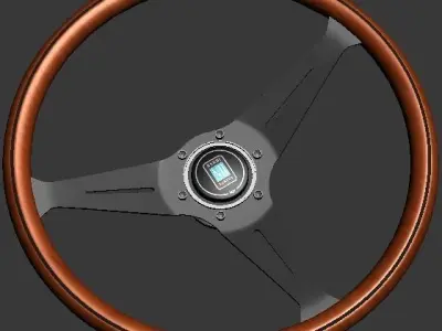 Nardi Torino - Wood Steering wheel 3D model