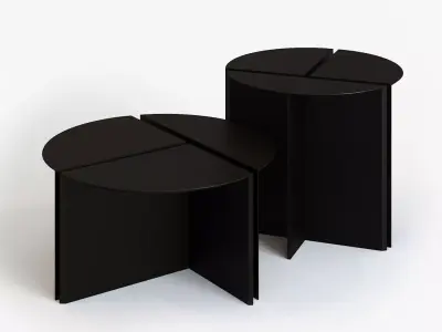 Coffee tables KALIMANTAN Archipelago 3D model