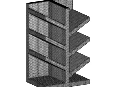 Plastic Decorative Book Shelf Toy 3D model