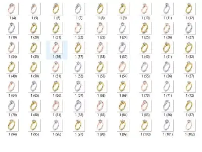 108 Solitaire Woman Ring 3d Model Print  3D print model