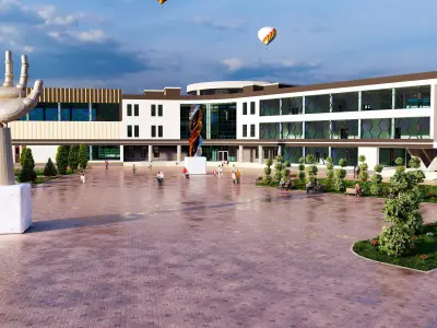 Modern Exhibition and Innovation Center  3D model