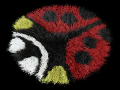 Carpet ladybug children 3D model