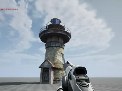 Lighthouse UE5 Low-poly 3D model