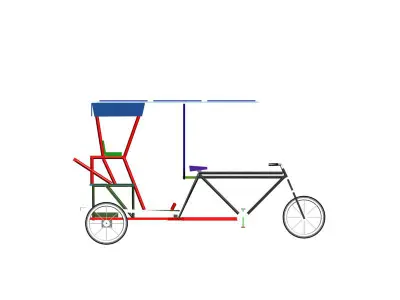 3D Three-Wheeler  3D model