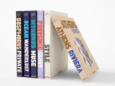 encyclopedia of assouline coffetable books travel  3D model