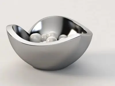 Nambe Love Bowl Table Decor Centerpiece 3D model