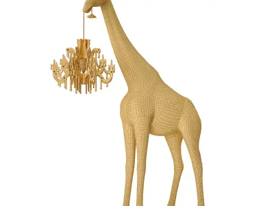 Giraffe in love xs Low-poly 3D model