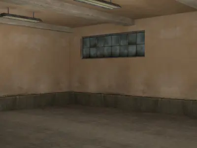 Car Garage - Low Poly Low-poly 3D model