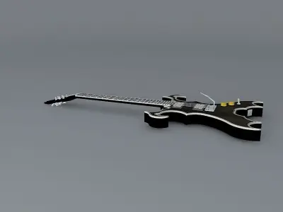 The black widow guitar Free 3D model