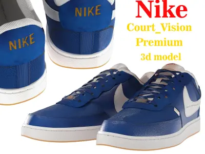 Nike-Court-Vision-Premium 3d model 3D model