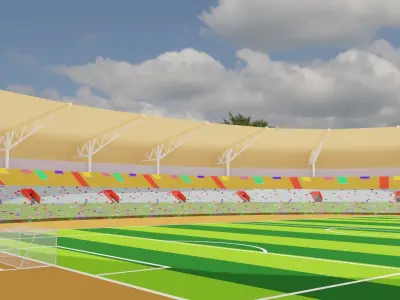 3D - Football stadium Model-without seats 3D model