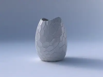 Bowl compressed with organic cells 3D print model