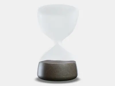 EFTERTANKA Decorative hourglass 1 Low-poly 3D model