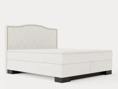 Hilton Luxury Complete Bed Package180x200 Admiral Bed Give Top Low-poly 3D model