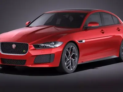 Jaguar XE S 2017 VRAY 3D model