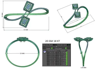 Bracelet - 048 3D print model