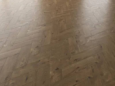 Parquet Oak Estate NEW Brushed set 5 3D model