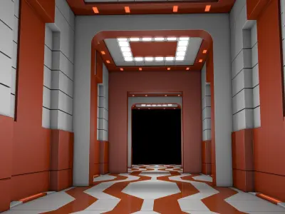 Apartment Corridor 3D model