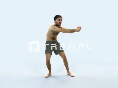 Flow 15L Beach Receiving Sports Man Low-poly 3D model