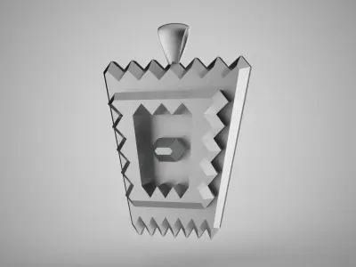 Serrated Necklace 3D print model