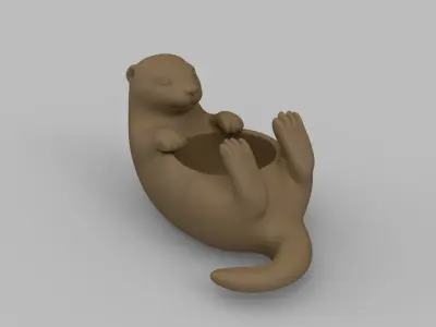 Otter Pot 3D print model