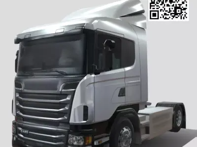 Generic truck Low-poly 3D model