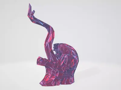 Venom bust WIREFRAME VORONOI WIREMESH MESH 3D print model