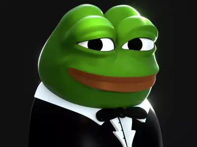 Tuxedo Pepe Low-poly 3D model