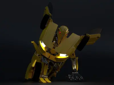 Transformer transformers last knight bumblebee 3D model