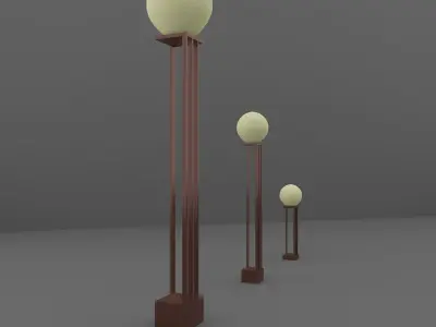 Streer Lamp Free 3D model