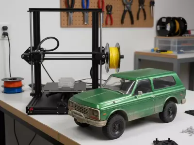 Classic SUV FBX STL 3D model