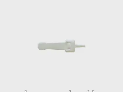 Sleek Wall-Mounted Towel Bar with Electric Heating Low-poly 3D model