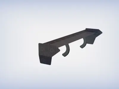 spoiler combo rear 3vol 3D model