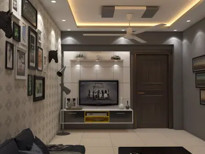 3d interior living room 3D model