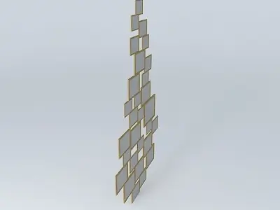 Decorative Mirror Dining Room Free 3D model