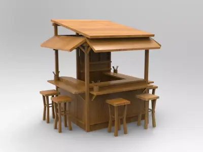 street drink bar 3D model