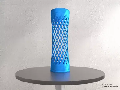 Modern Vase Super Spiral 3D print model