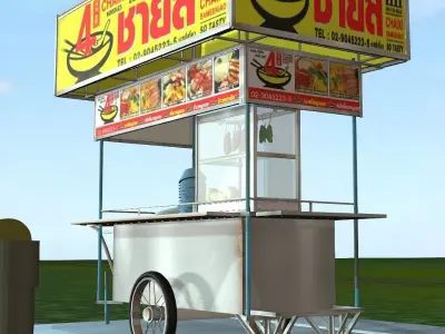 The most delicious noodle restaurant in Thailand 3D model